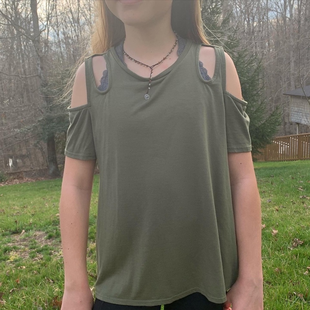 Soft green ayla top